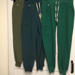 figs CUTE scrub pants (x 7) bundle